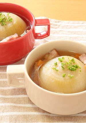 玉ねぎのまるごとスープ-レシピのメイン写真