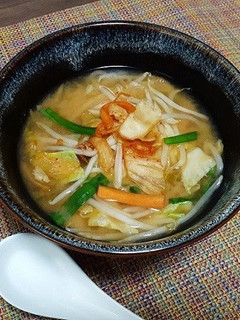ベジ♪チゲ風みそ汁-レシピのメイン写真