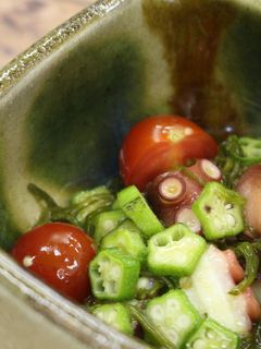 日本酒に合う!野菜もとれるタコわさ☆-レシピのメイン写真