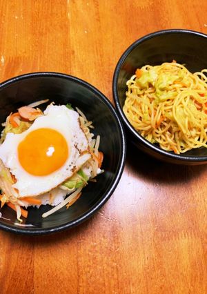 一度に２品✨スタミナ丼&焼きそば！-レシピのメイン写真
