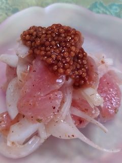 マグロと新タマネギの和え物-レシピのメイン写真