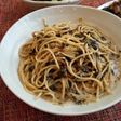 海苔と柚子胡椒のクリームパスタ。