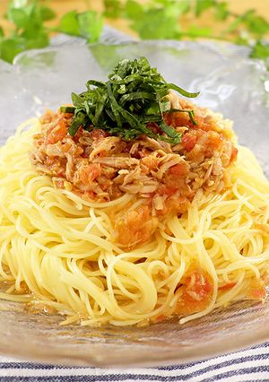 パパっと簡単！トマト&ツナのカッペリーニ-レシピのメイン写真