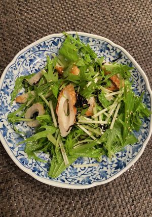 水菜とチクワのサラダ-レシピのメイン写真
