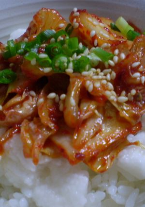 長芋、白菜キムチのっけ丼-レシピのメイン写真