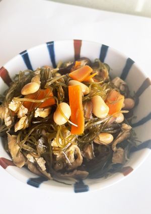 昆布と大豆の煮物　大豆タンパク摂ろう-レシピのメイン写真