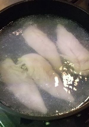 鶏ササミ(胸肉)下処理(娘用)-レシピのメイン写真