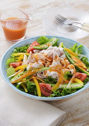野菜ドレッシングで絶品！冷しゃぶサラダ-レシピのメイン写真