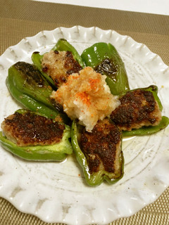 大人の味 ピリッとピーマンの肉詰め-レシピのメイン写真