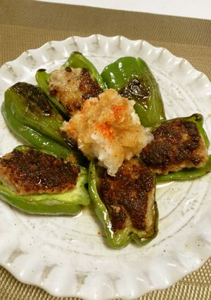 大人の味 ピリッとピーマンの肉詰め-レシピのメイン写真