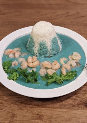 再現レシピ ☆ 青い富士山カレー-レシピのメイン写真