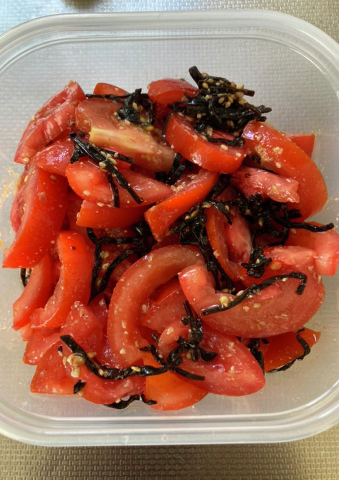 トマトの塩こぶ和え-レシピのメイン写真