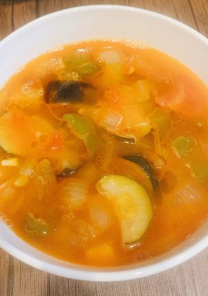 野菜たっぷりトマトスープ-レシピのメイン写真