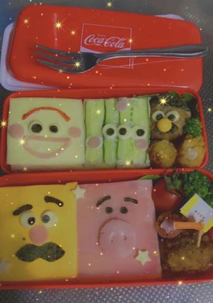 トイストーリーで社会科見学お弁当-レシピのメイン写真