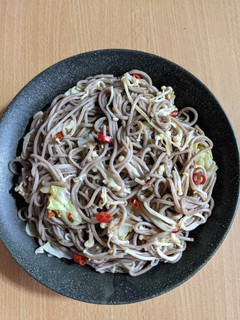 ペペロンチーノえのき蕎麦 267kcal-レシピのメイン写真