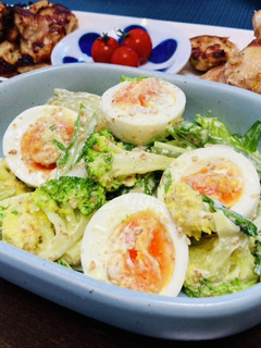 冷やしサラダホームメード胡麻ドレッシング-レシピのメイン写真