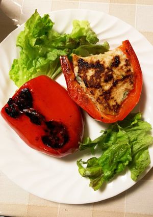 パプリカの肉詰め-レシピのメイン写真