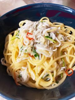 しらすと三つ葉のペペロンチーノ-レシピのメイン写真