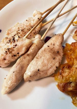 刺して焼くだけ！ささみの串焼き-レシピのメイン写真