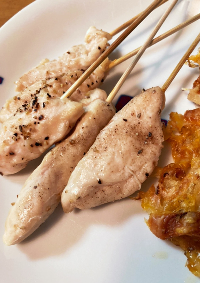 刺して焼くだけ！ささみの串焼き-レシピのメイン写真