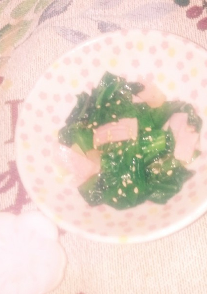 お弁当にも！小松菜とベーコンの炒め物-レシピのメイン写真