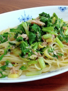 セロリの葉とツナの和風パスタ-レシピのメイン写真