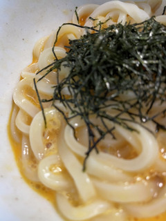はなまるうどん風!絶品かまたまうどん-レシピのメイン写真