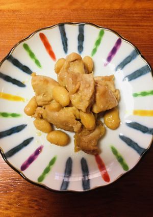 鶏肉と大豆のポン酢煮柚子胡椒風味-レシピのメイン写真