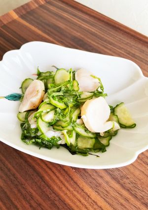 きゅうりと帆立の酢物-レシピのメイン写真