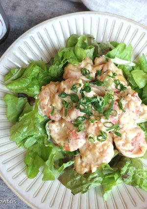ごま油醤油糀で作る和風エビマヨ-レシピのメイン写真