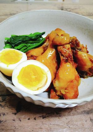 ✿手羽元とにんにくの照り煮✿-レシピのメイン写真