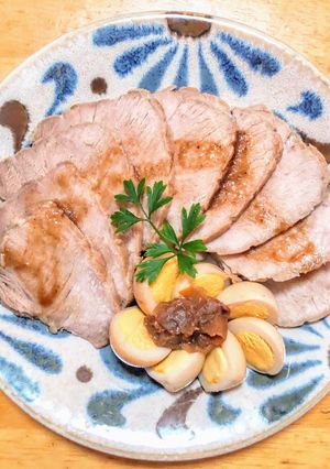 梅干しと芋焼酎による煮豚の醤油漬け-レシピのメイン写真