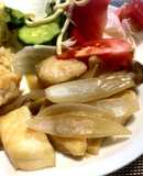 マンダイと玉ねぎで　ポン酢照り焼き