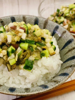 ご飯がツルツル♡夏野菜で作る山形のだし-レシピのメイン写真