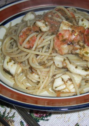 バジルとプチトマトのパスタ*シーフード*-レシピのメイン写真