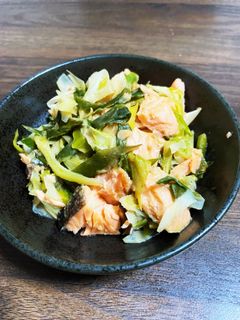 鮭とねぎの酒蒸し焼き-レシピのメイン写真