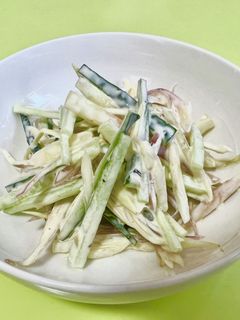 簡単☆ミョウガとキュウリのマヨ和え-レシピのメイン写真