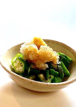 大根おろしと麺つゆでオクラ-レシピのメイン写真