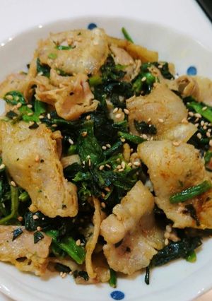 簡単！旨い！豚バラほうれん草カレー中華風-レシピのメイン写真