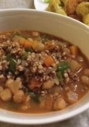ソルガムとひよこ豆のミネストローネ-レシピのメイン写真