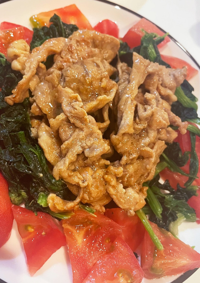 豚肉とほうれん草のさっぱり炒め-レシピのメイン写真