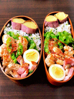 高校生と中学生のお弁当20220609-レシピのメイン写真