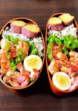 高校生と中学生のお弁当20220609-レシピのメイン写真