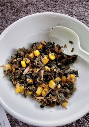 どくだみ出がらしとツナコーン和風炒め-レシピのメイン写真