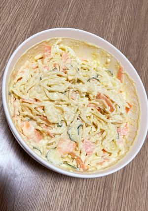 ポテトサラダスパゲティー-レシピのメイン写真