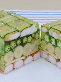 夏野菜の彩りゼリー寄せ-レシピのメイン写真