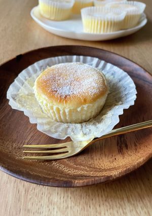 ミニスフレチーズケーキ-レシピのメイン写真