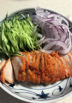 コチジャンでサラダチキン-レシピのメイン写真