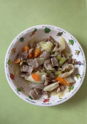 【保育園給食】みそ風味焼き肉-レシピのメイン写真