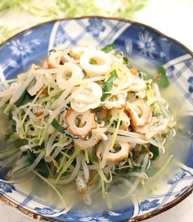 ほったらかし！豆苗もやしの白だし煮 by だんどり亭 【クックパッド